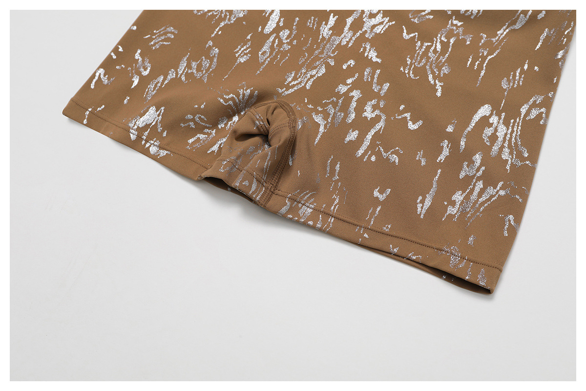 Ombreezy High-Waisted Metallic-Leisure Yoga Leggings