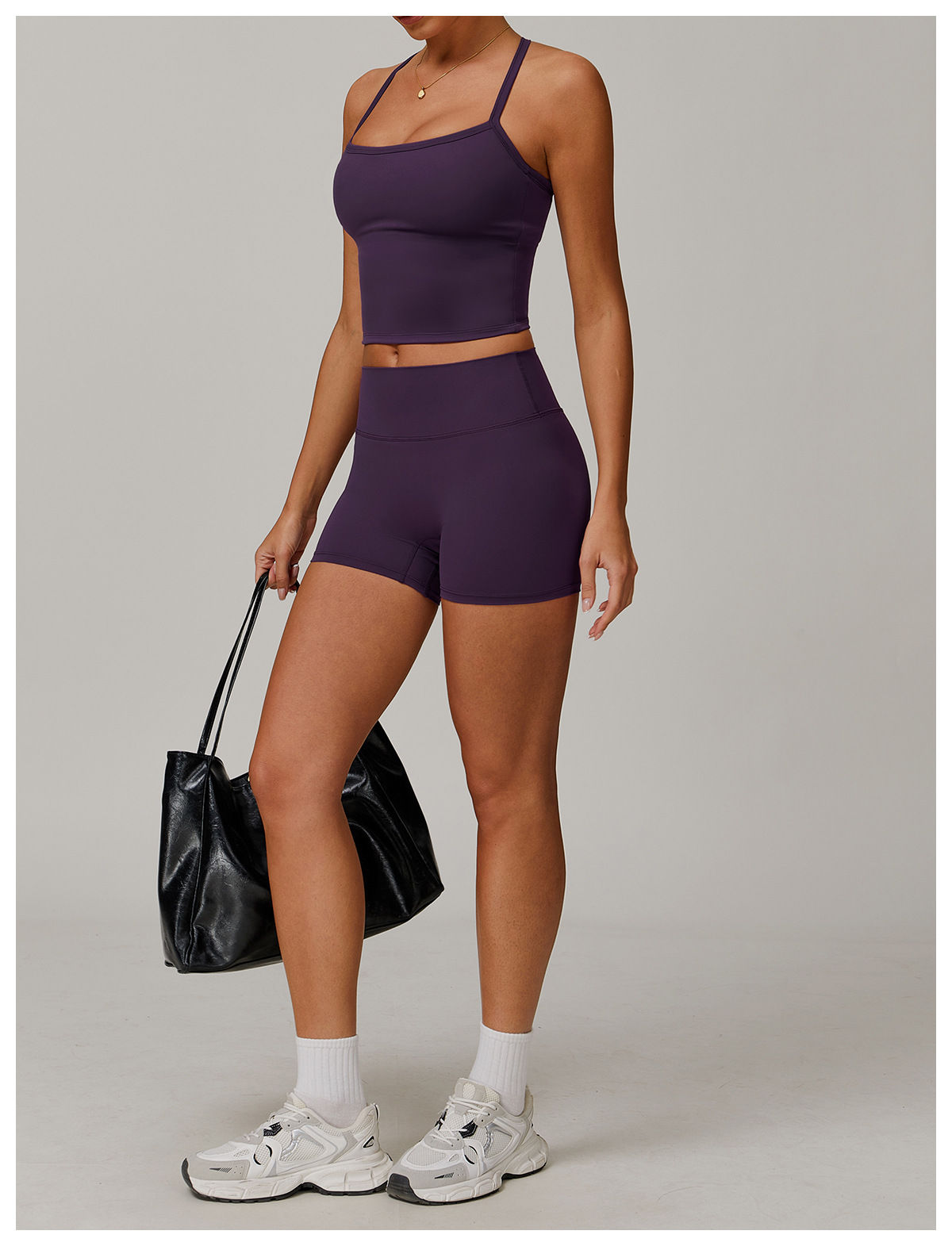 Brushed High-Waisted Yoga Shorts – Sculpting & Ultra-Soft