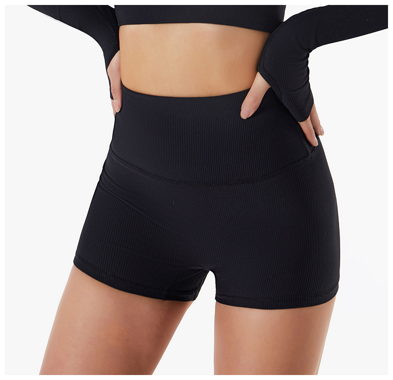High-Waisted Sculpting Workout Shorts