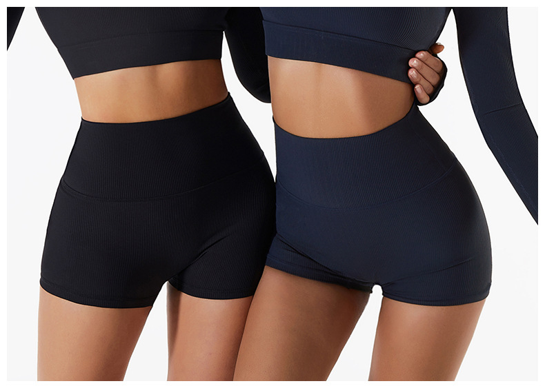 High-Waisted Sculpting Workout Shorts