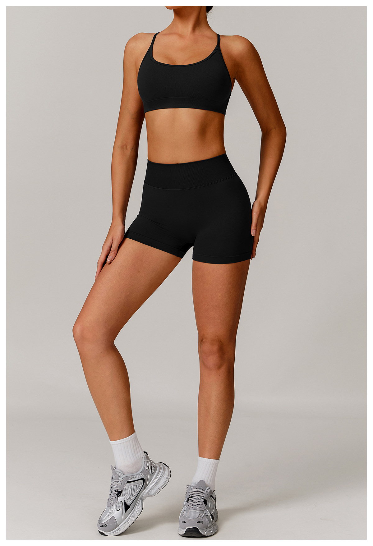 Ombreezy Seamless High-Waisted Yoga Shorts