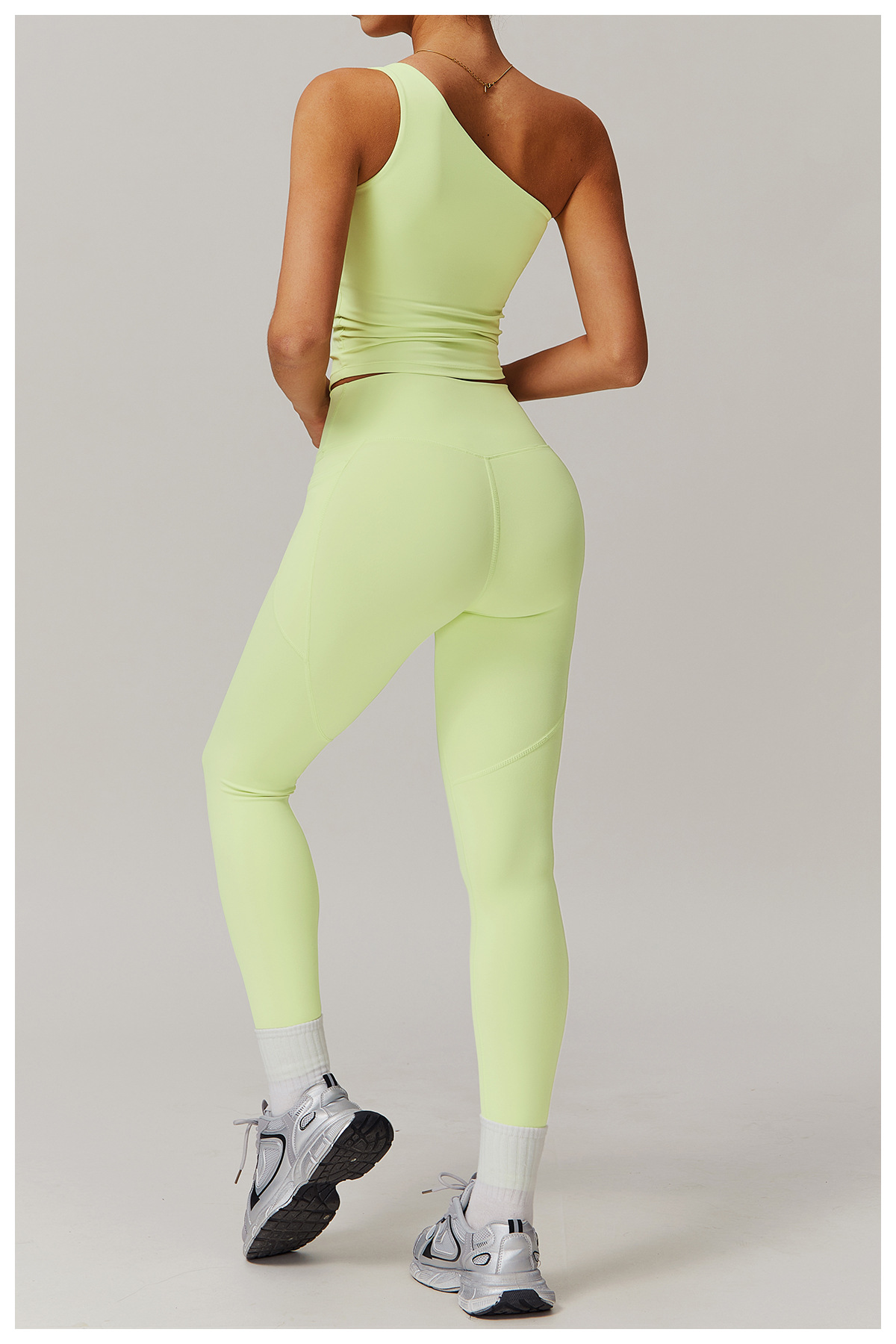 Ombreezy Asymmetric Single-Shoulder Sculpting Yoga Tank