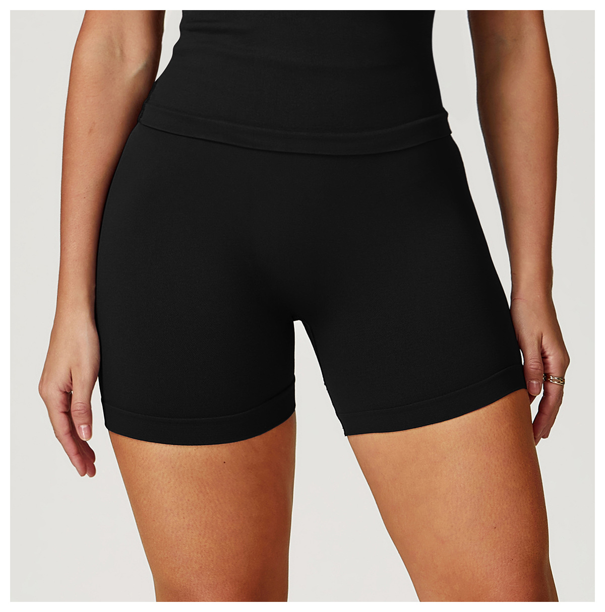 Ombreezy Seamless High-Waisted Yoga Shorts