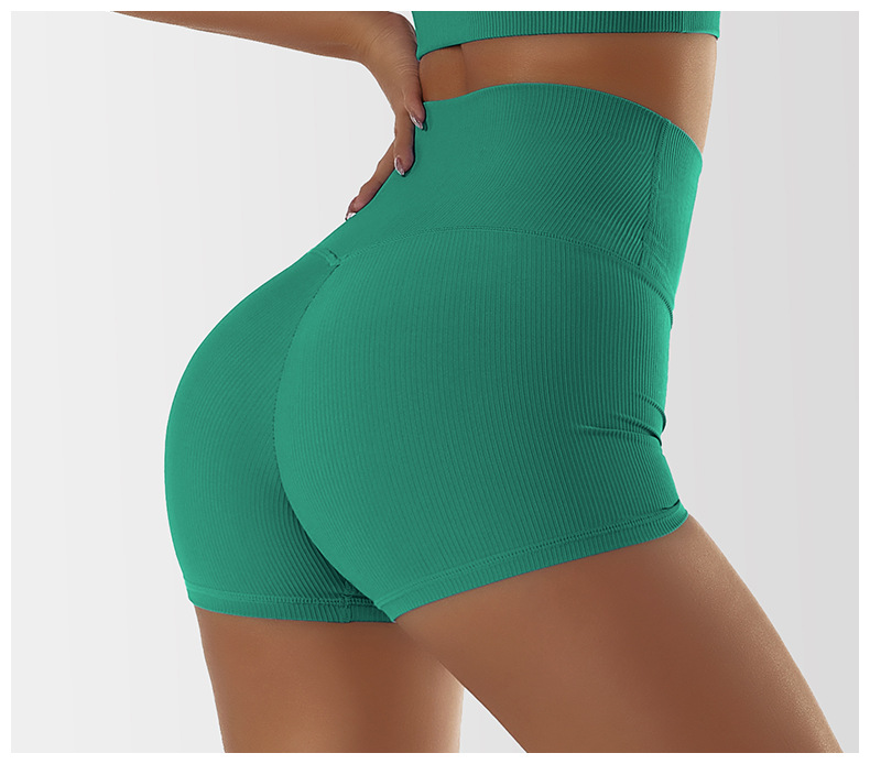 High-Waisted Sculpting Workout Shorts