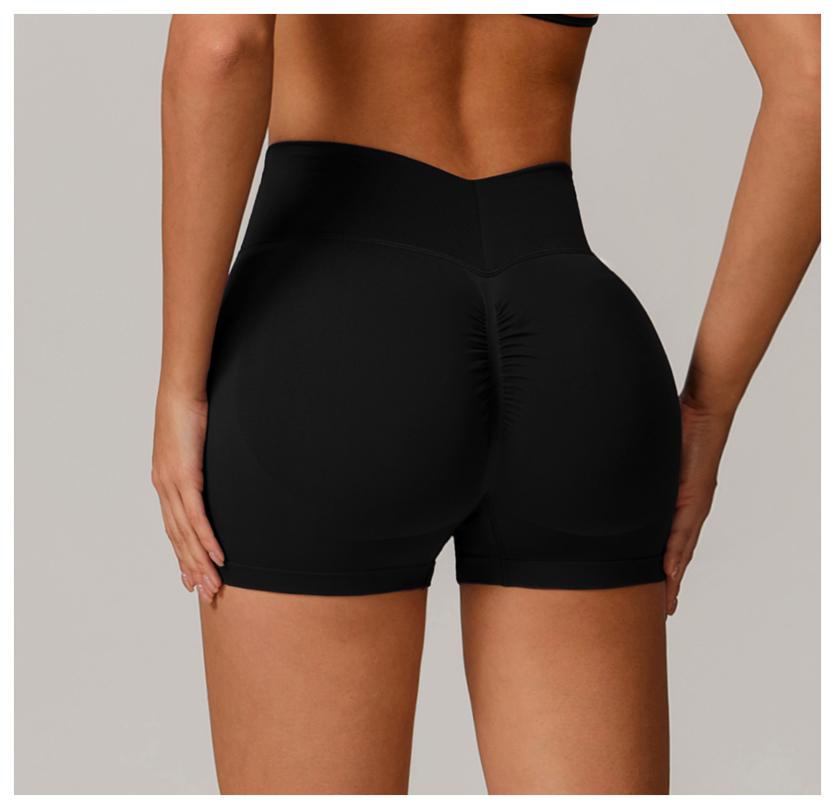 Ombreezy Seamless High-Waisted Yoga Shorts