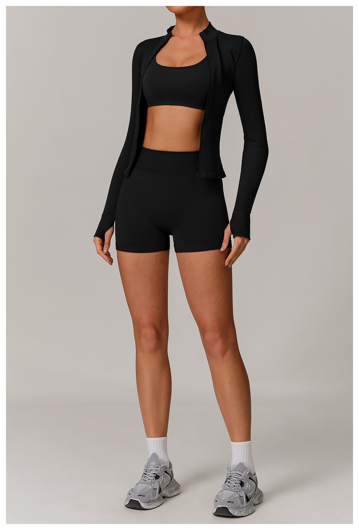 Ombreezy Seamless High-Waisted Yoga Shorts