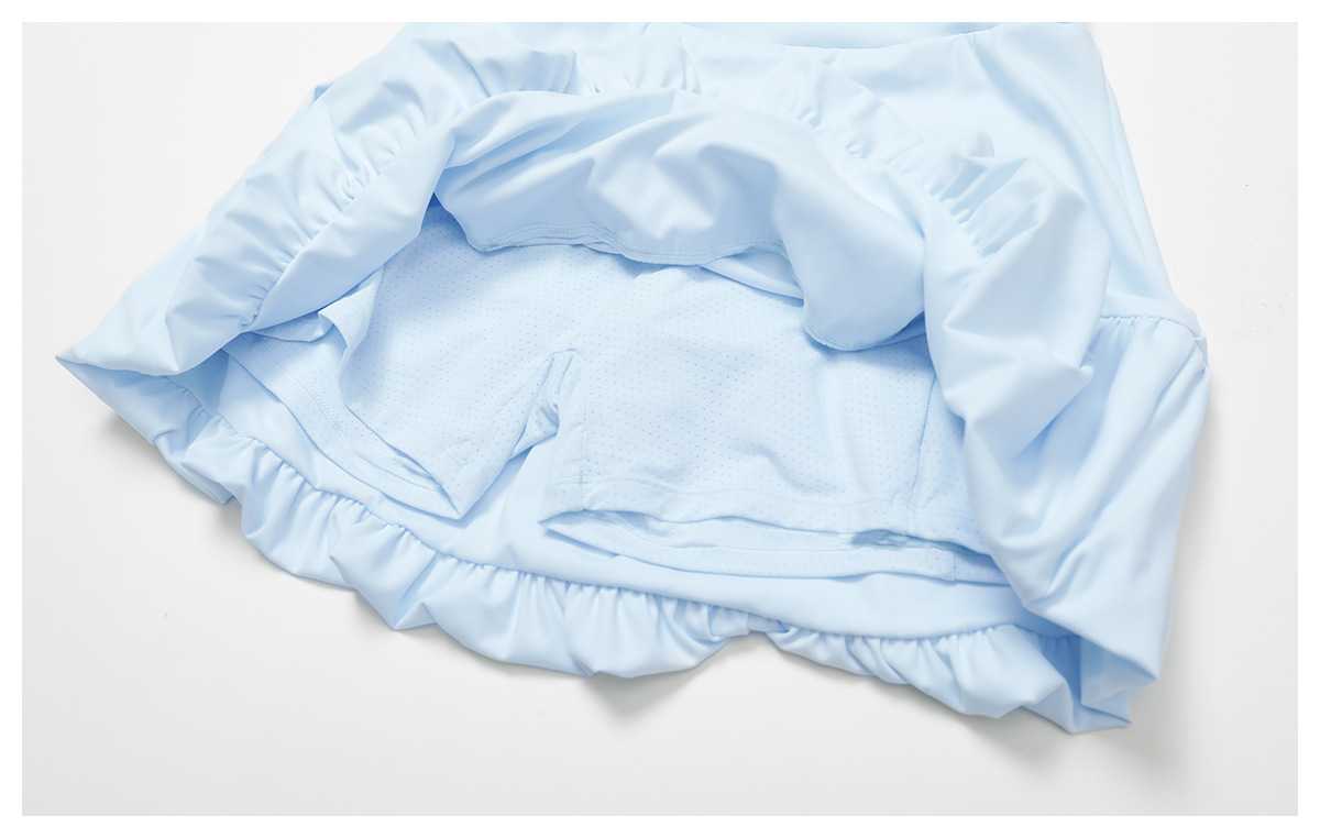 Quick-Dry Tennis Skirt with Anti-Slip Layer & Ventilation