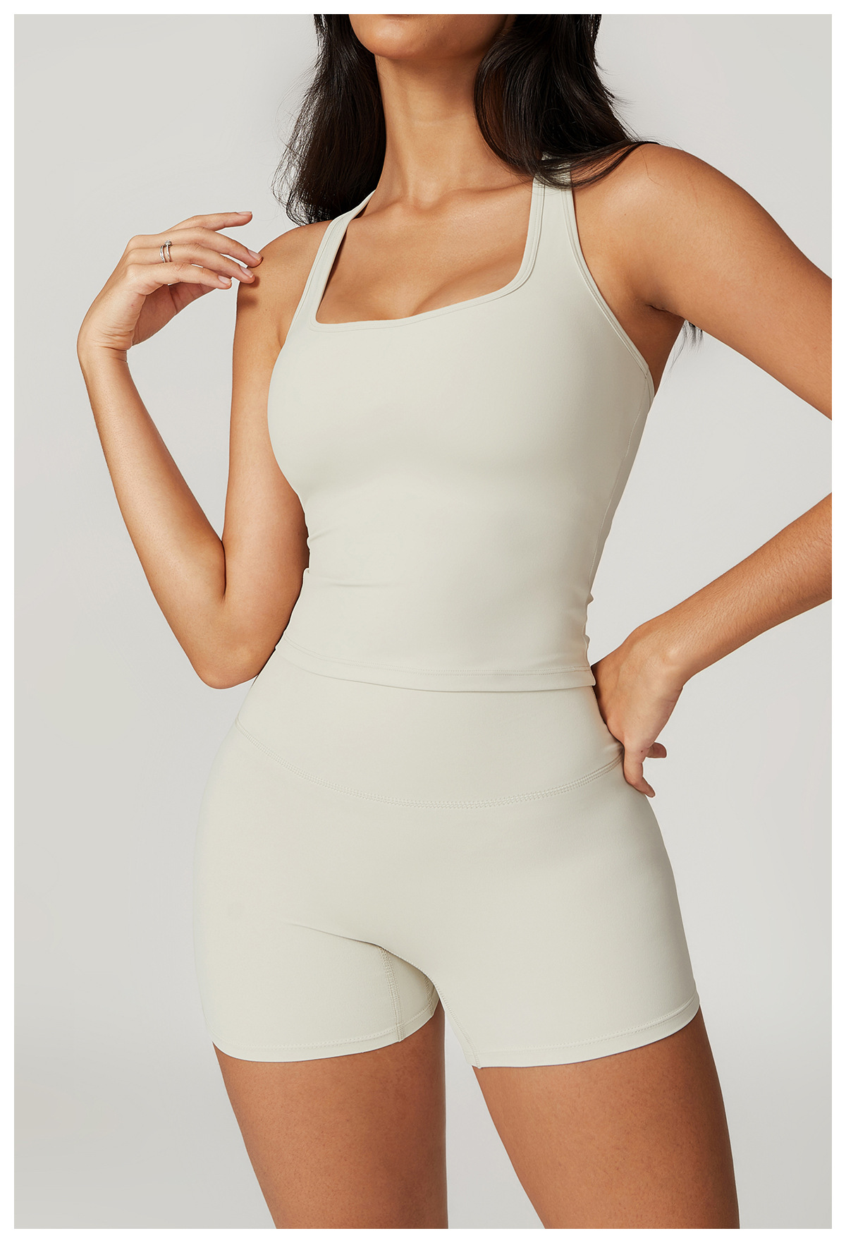 Ombreezy Brushed T-Back Sports Tank