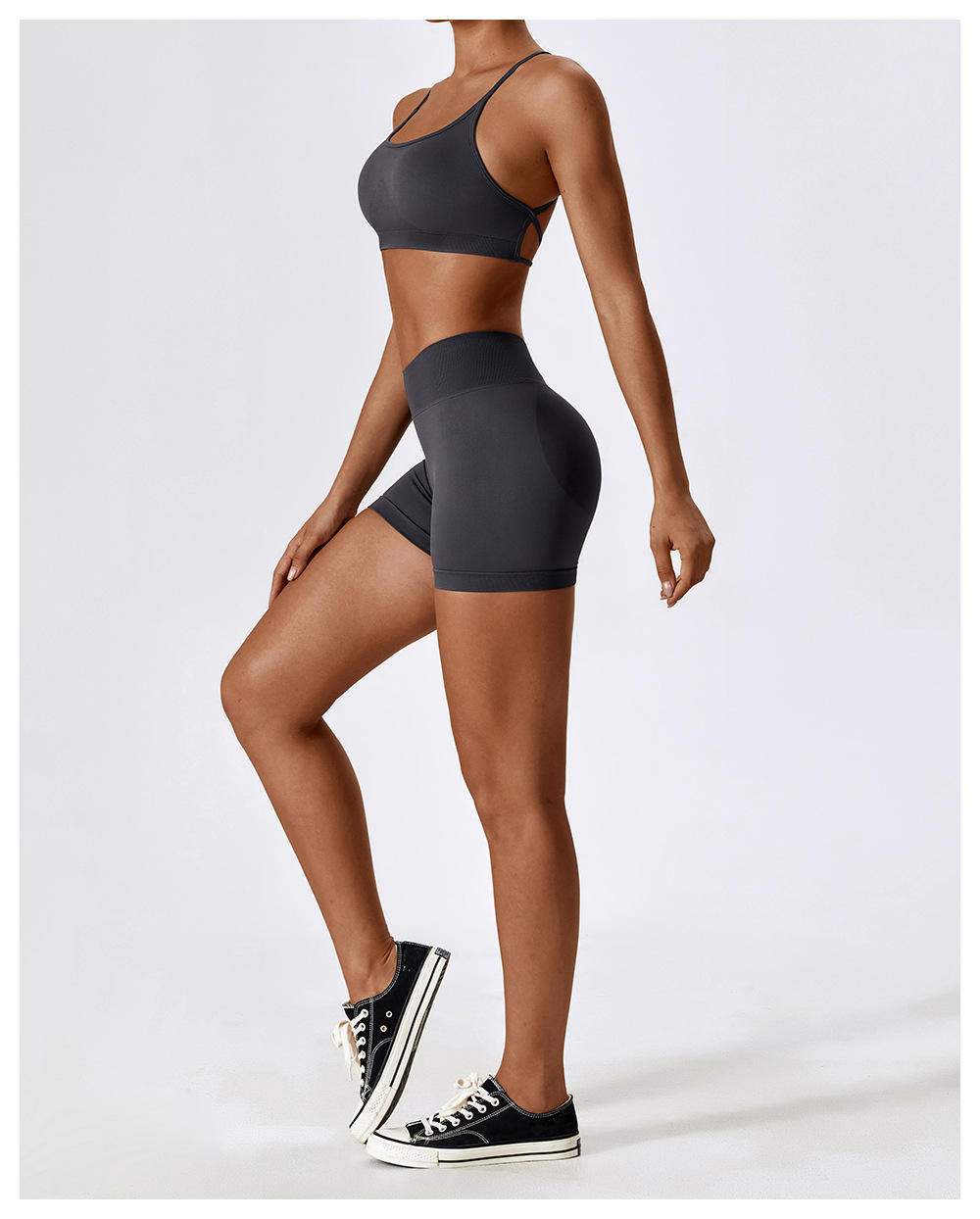 Ombreezy Seamless High-Waisted Yoga Shorts