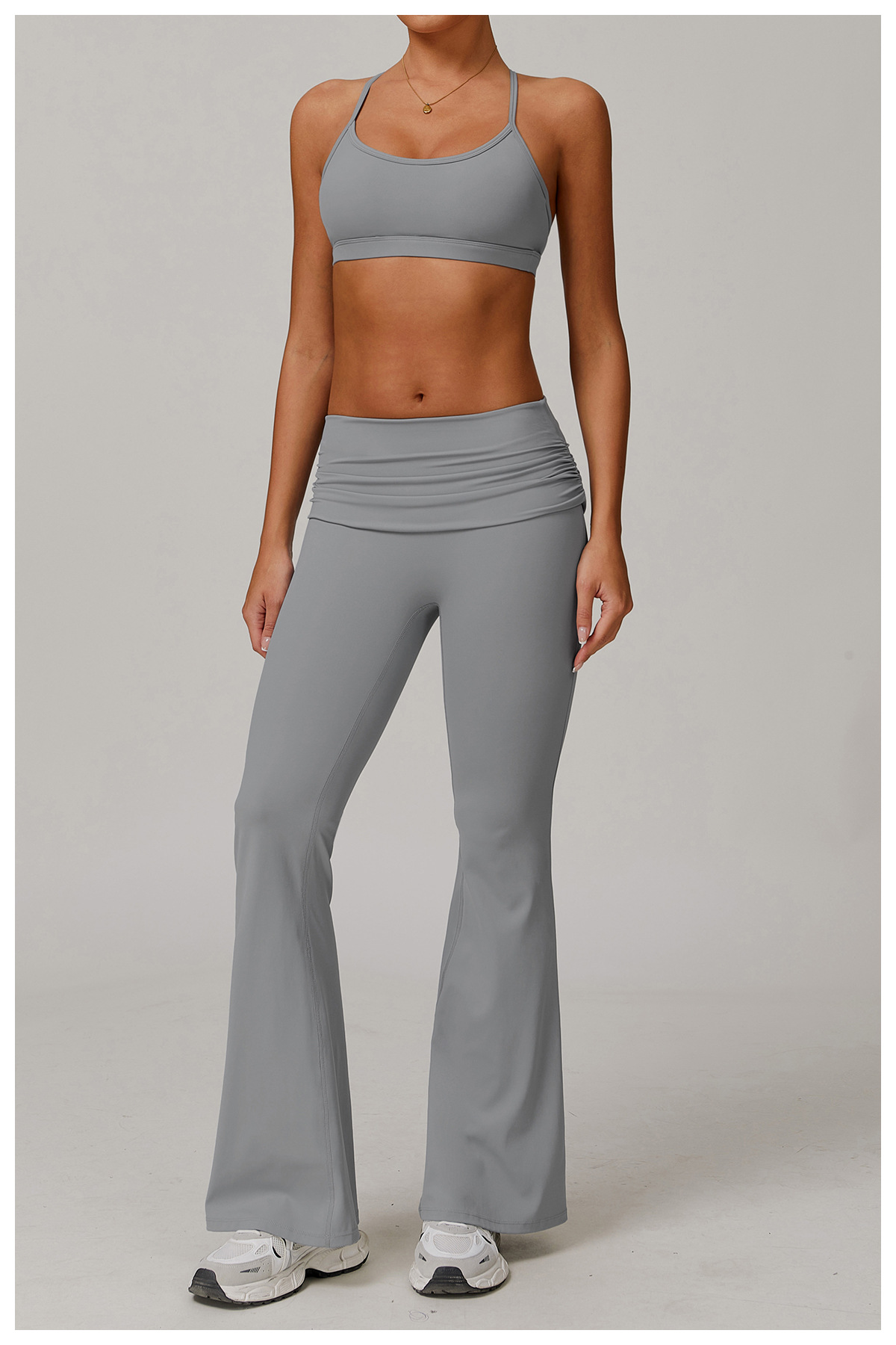 Ombreezy Strappy Back Sports Bra for Yoga & Fitness