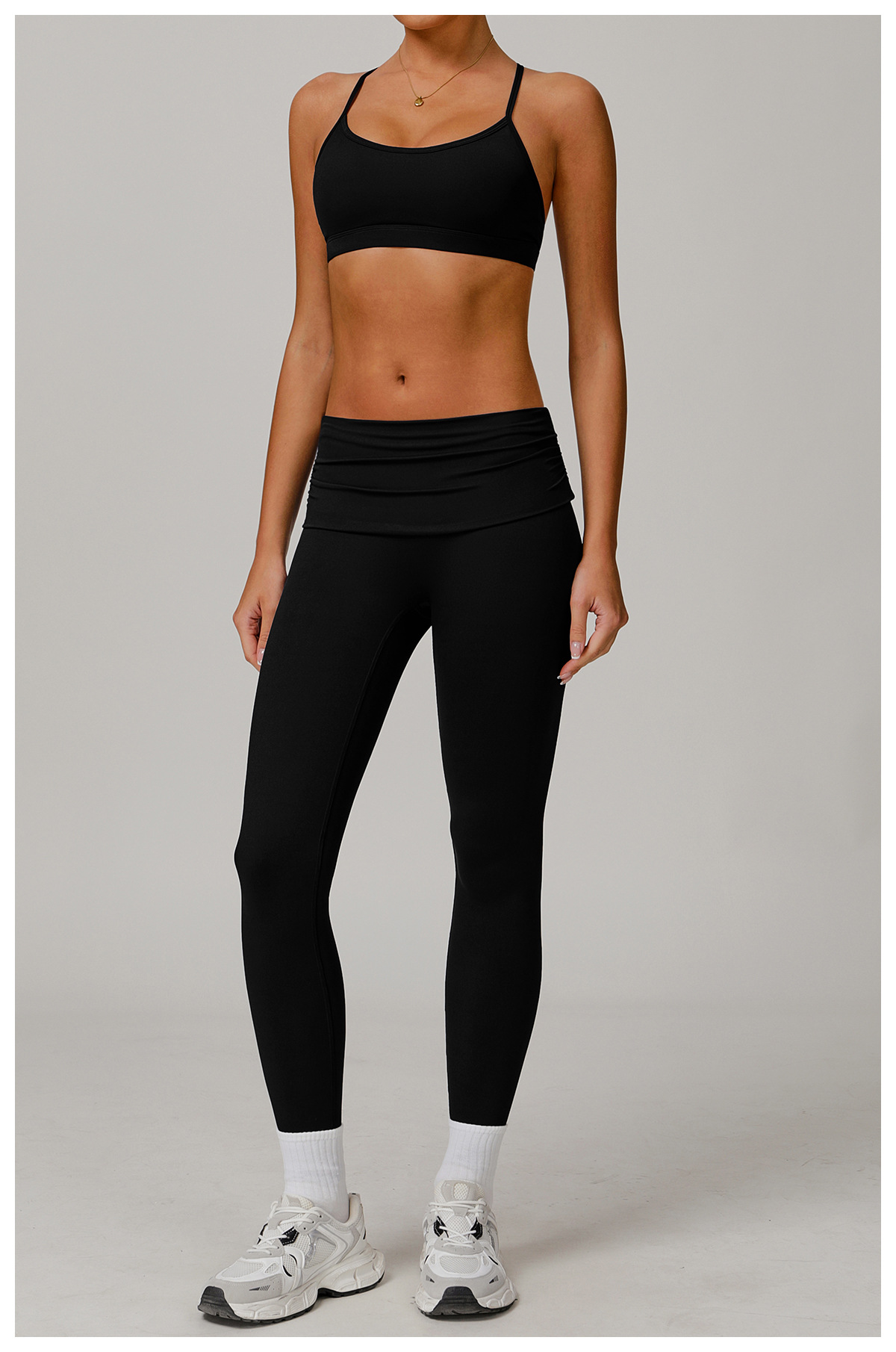 Ombreezy Strappy Back Sports Bra for Yoga & Fitness