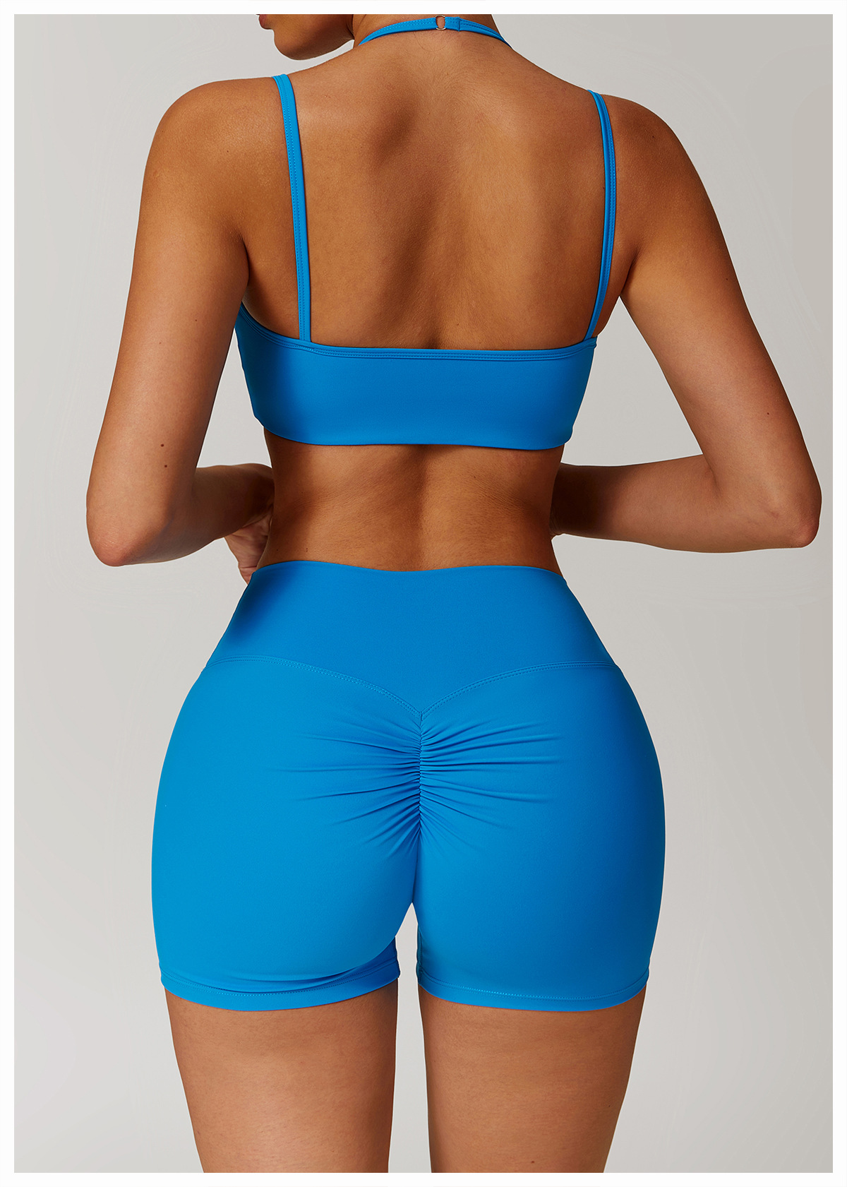 Ombreezy Brushed High-Waisted Tummy-Control Yoga Shorts