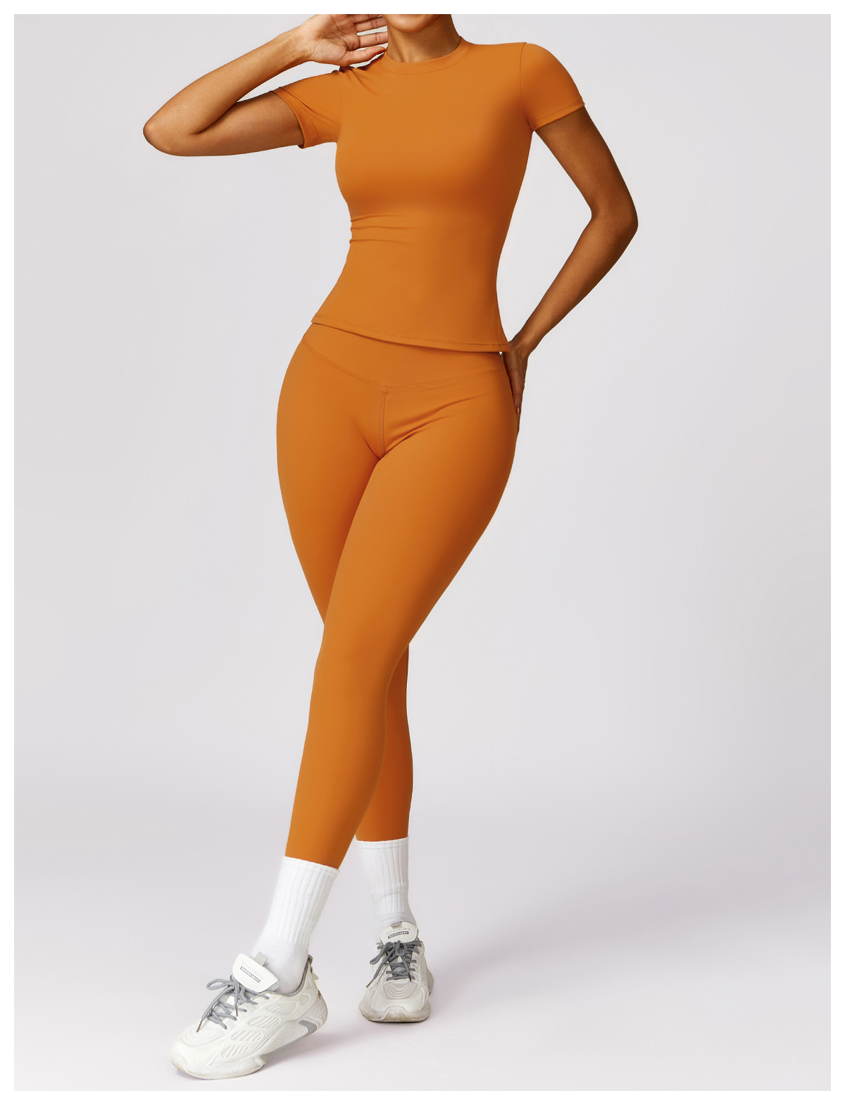 Ombreezy Quick-Dry Yoga Short-Sleeve Top