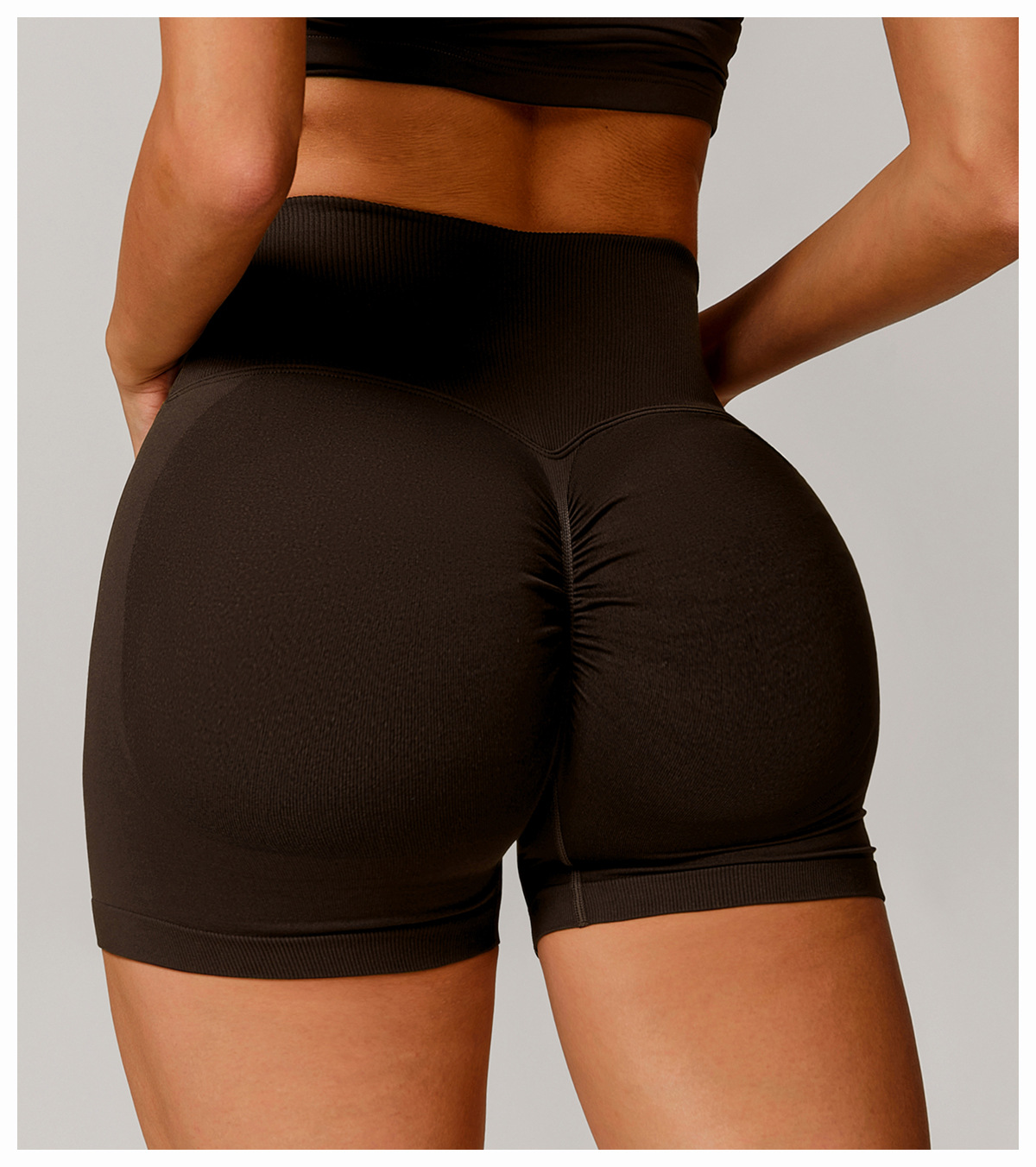 Ombreezy Booty-Lifting High-Waisted Yoga Shorts