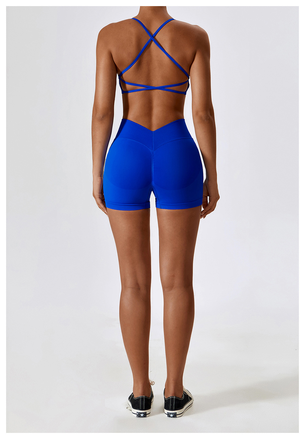 Ombreezy Seamless High-Waisted Yoga Shorts