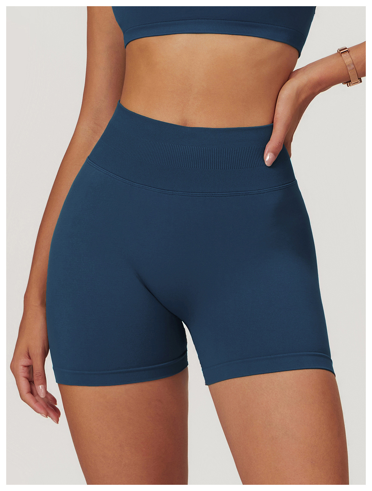 Ombreezy Seamless High-Waisted Yoga Shorts