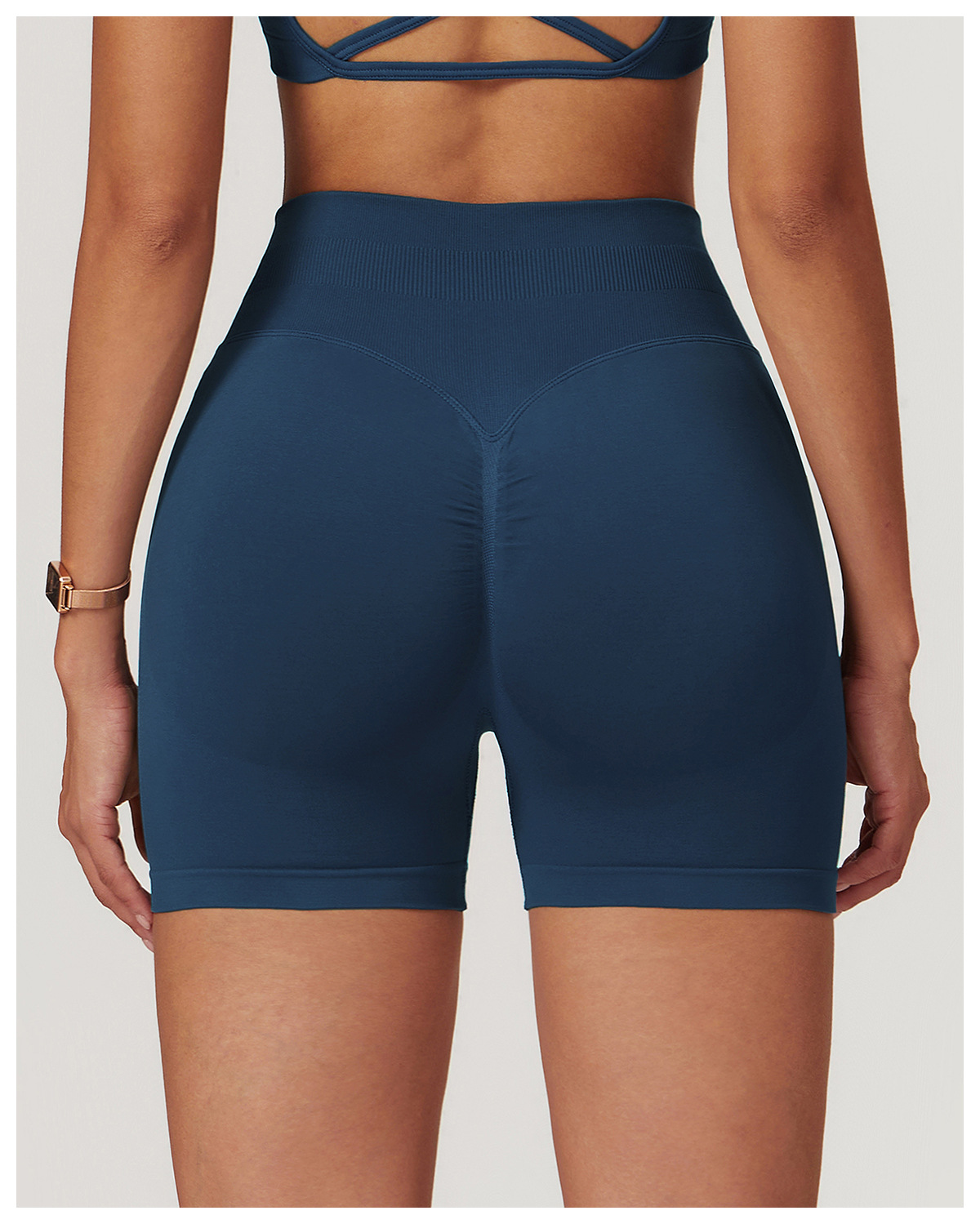 Ombreezy Seamless High-Waisted Yoga Shorts