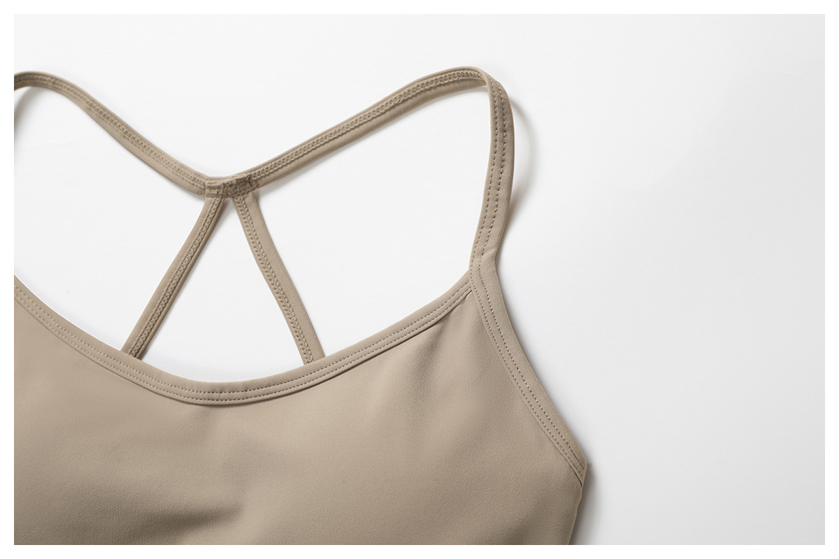 Ombreezy Strappy Back Sports Bra for Yoga & Fitness