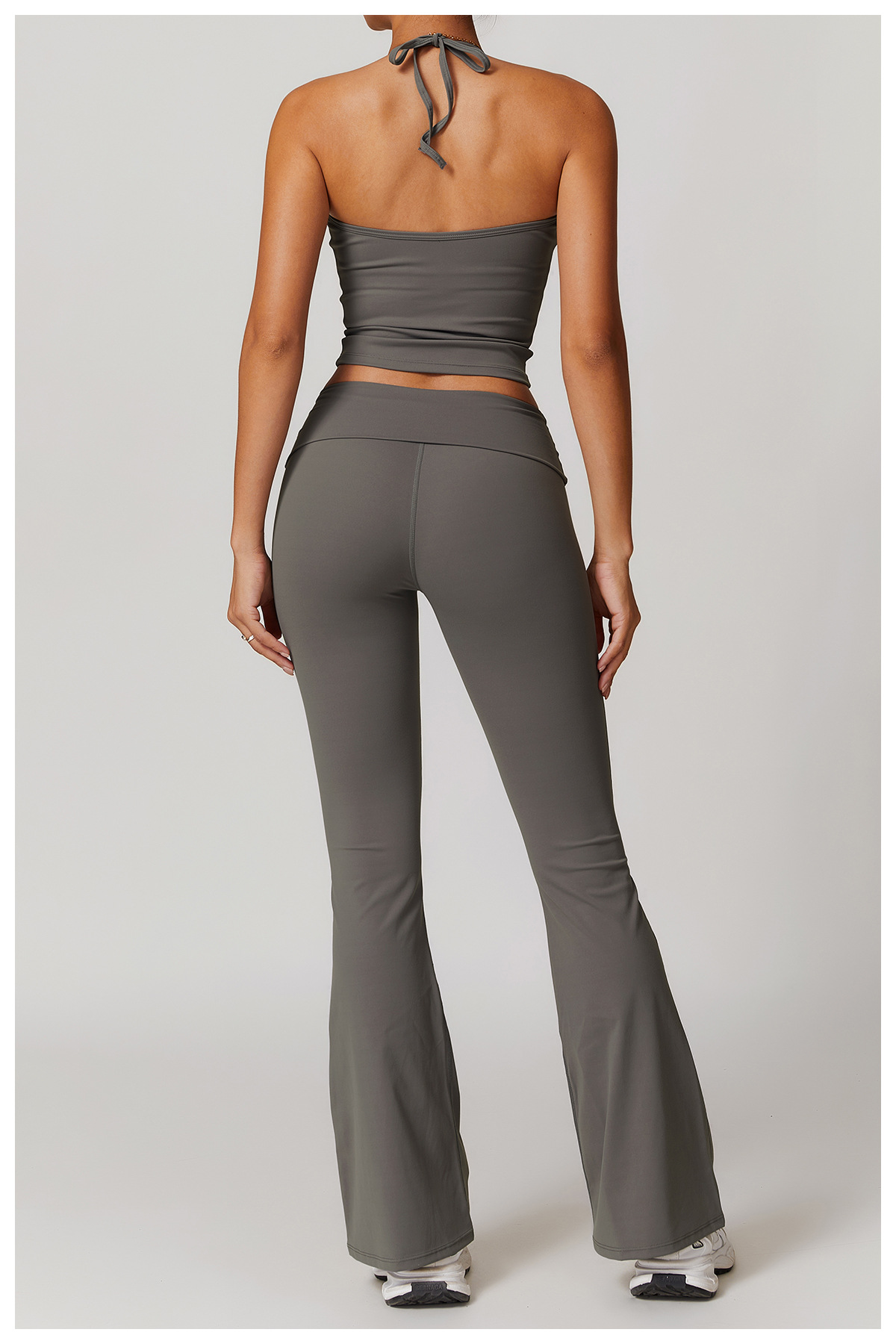 Ombreezy Racerback Yoga Vest with Built-In Bra