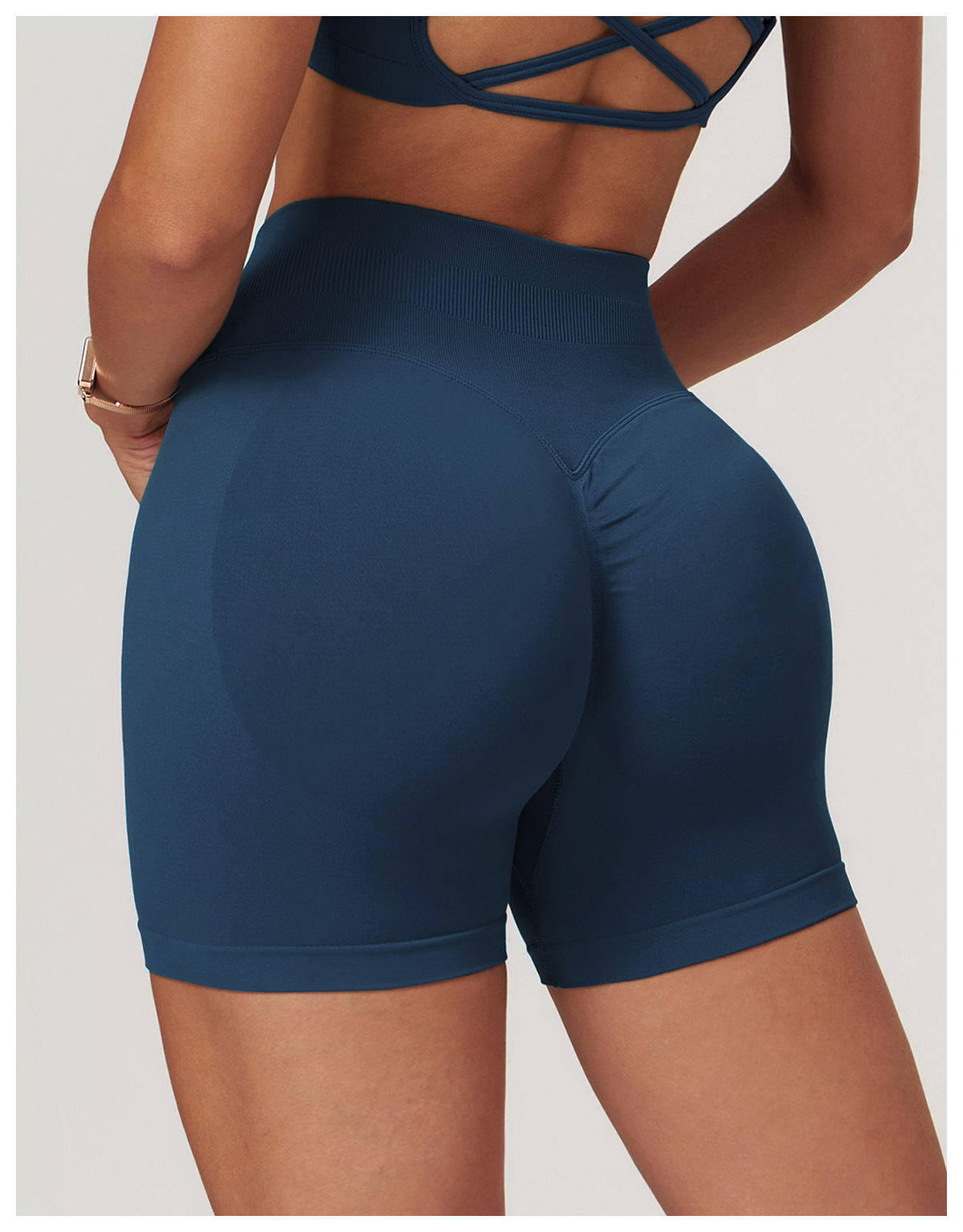 Ombreezy Seamless High-Waisted Yoga Shorts