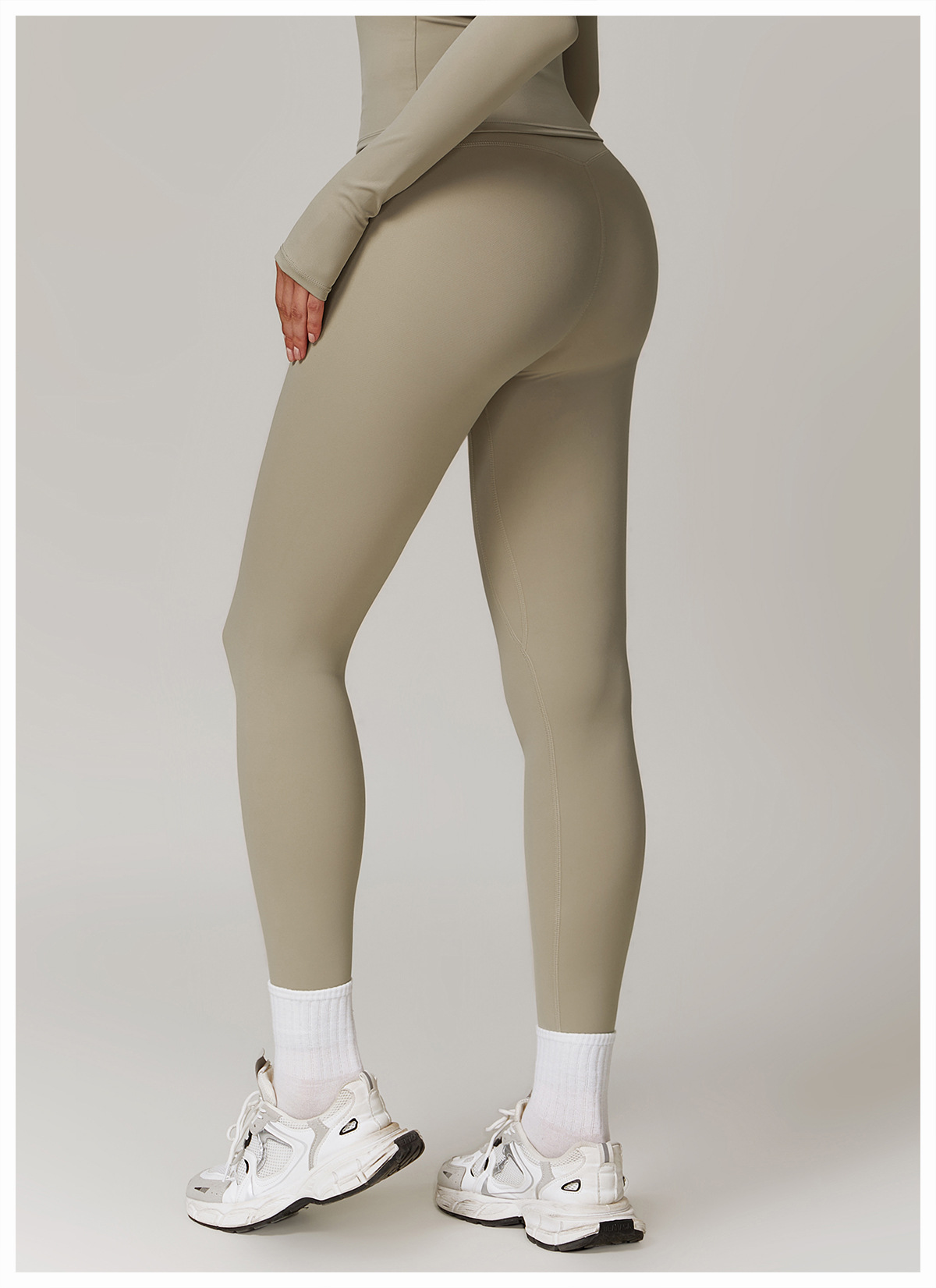 Ombreezy Tummy-Control Brushed Quick-Dry Yoga Leggings