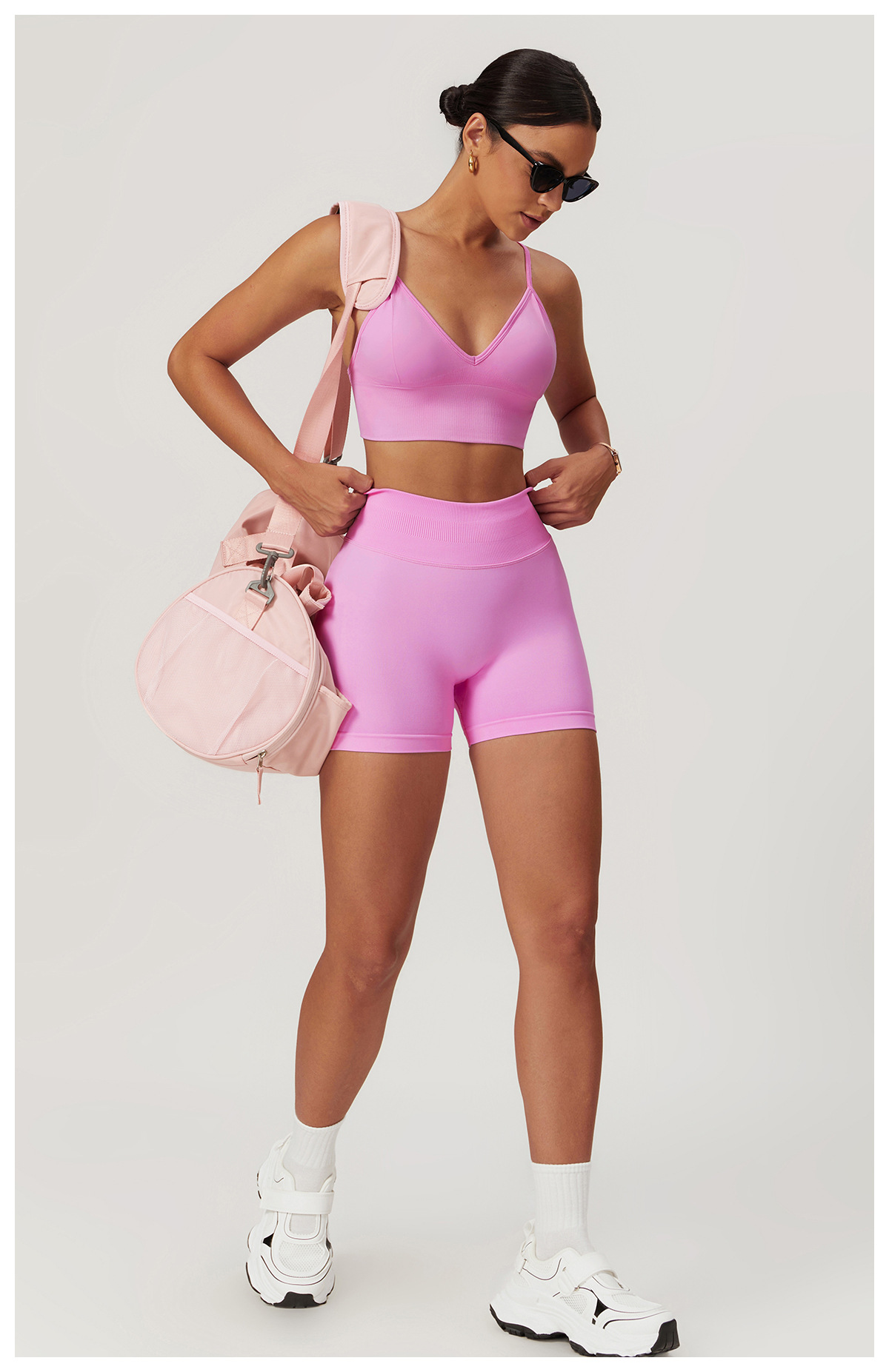 Ombreezy Seamless High-Waisted Yoga Shorts