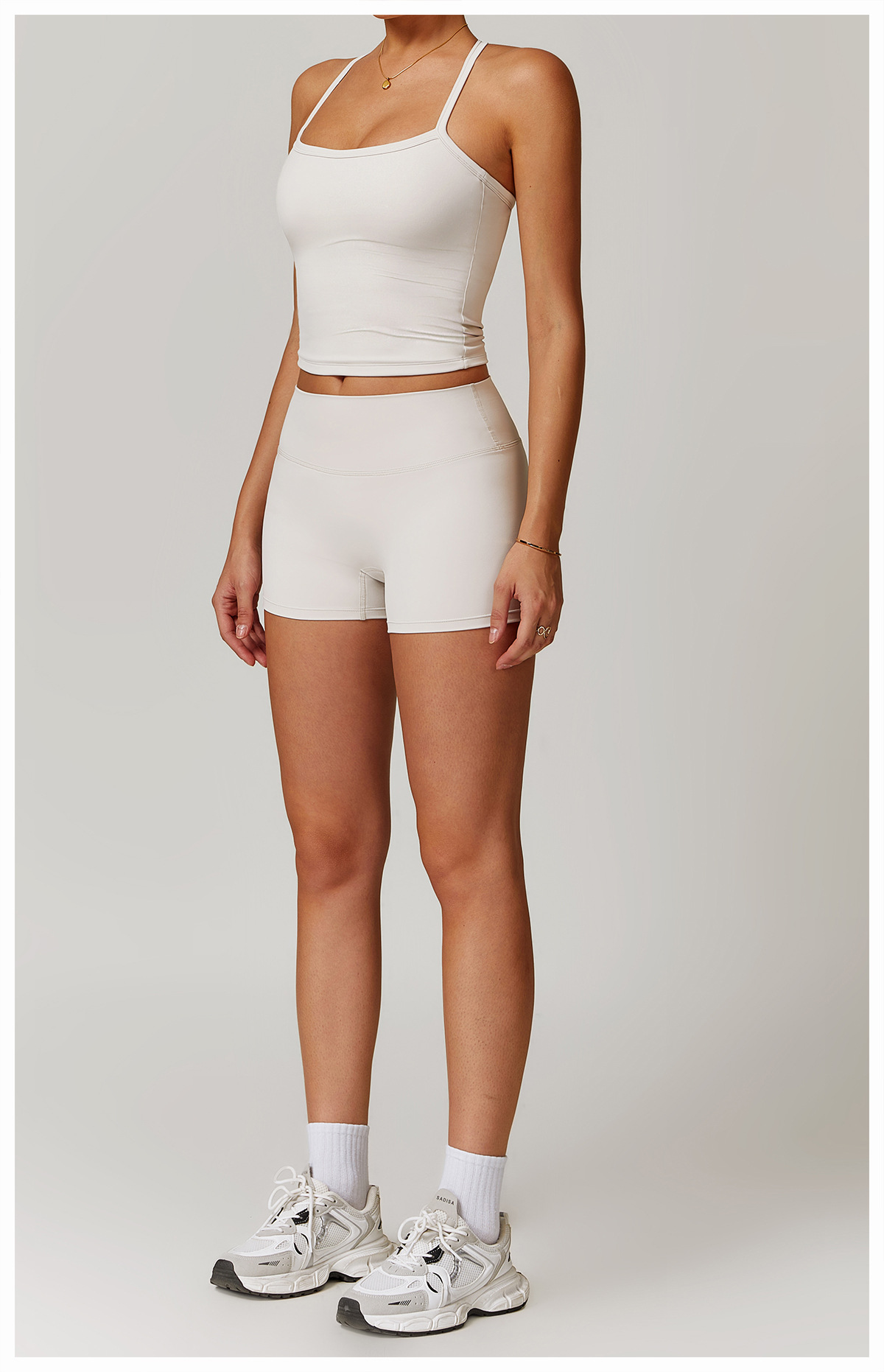 Brushed High-Waisted Yoga Shorts – Sculpting & Ultra-Soft