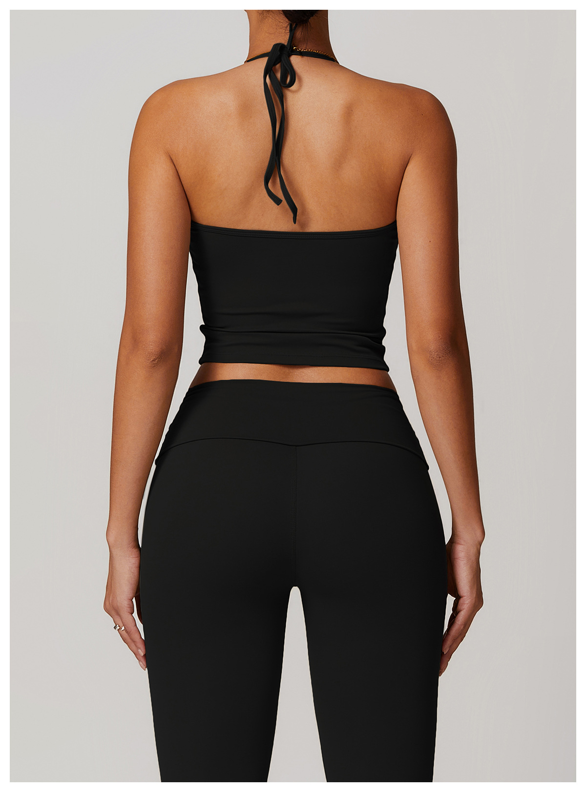 Ombreezy Racerback Yoga Vest with Built-In Bra