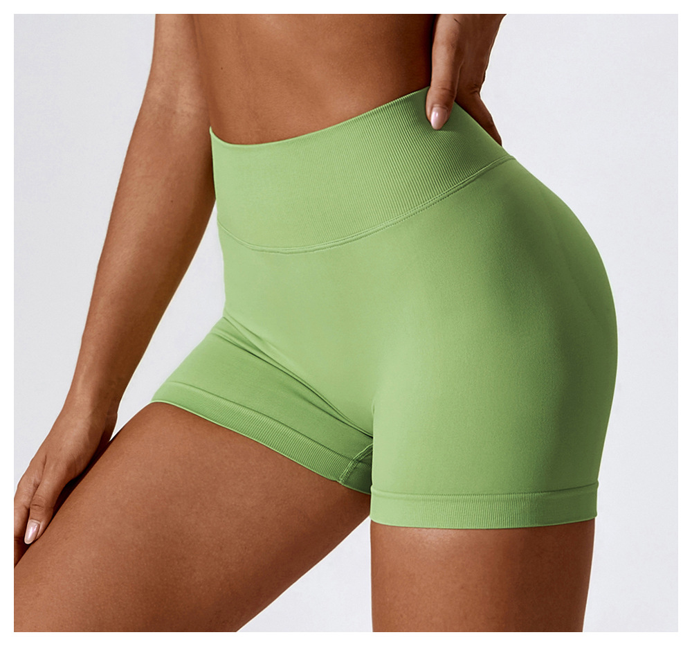 Ombreezy Seamless High-Waisted Yoga Shorts