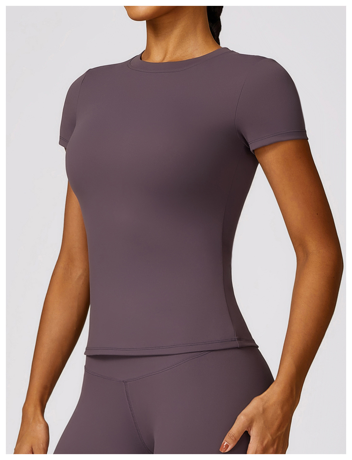 Ombreezy Quick-Dry Yoga Short-Sleeve Top
