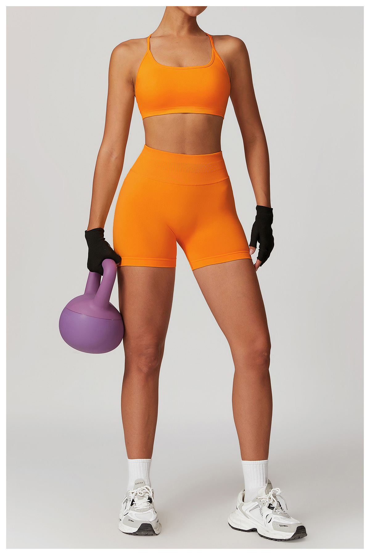 Ombreezy Seamless High-Waisted Yoga Shorts