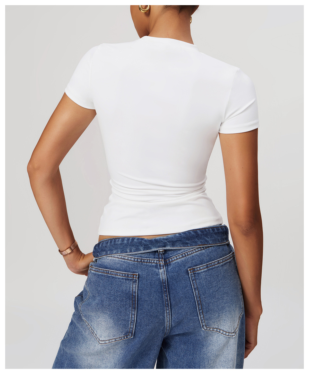 Ombreezy Quick-Dry Yoga Short-Sleeve Top