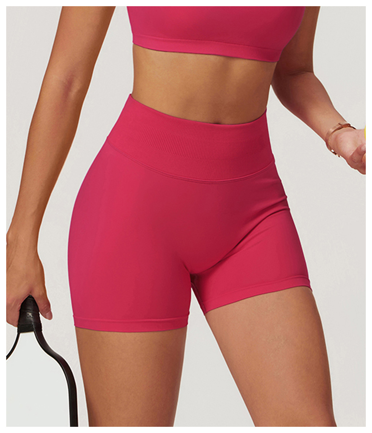 Ombreezy Seamless High-Waisted Yoga Shorts
