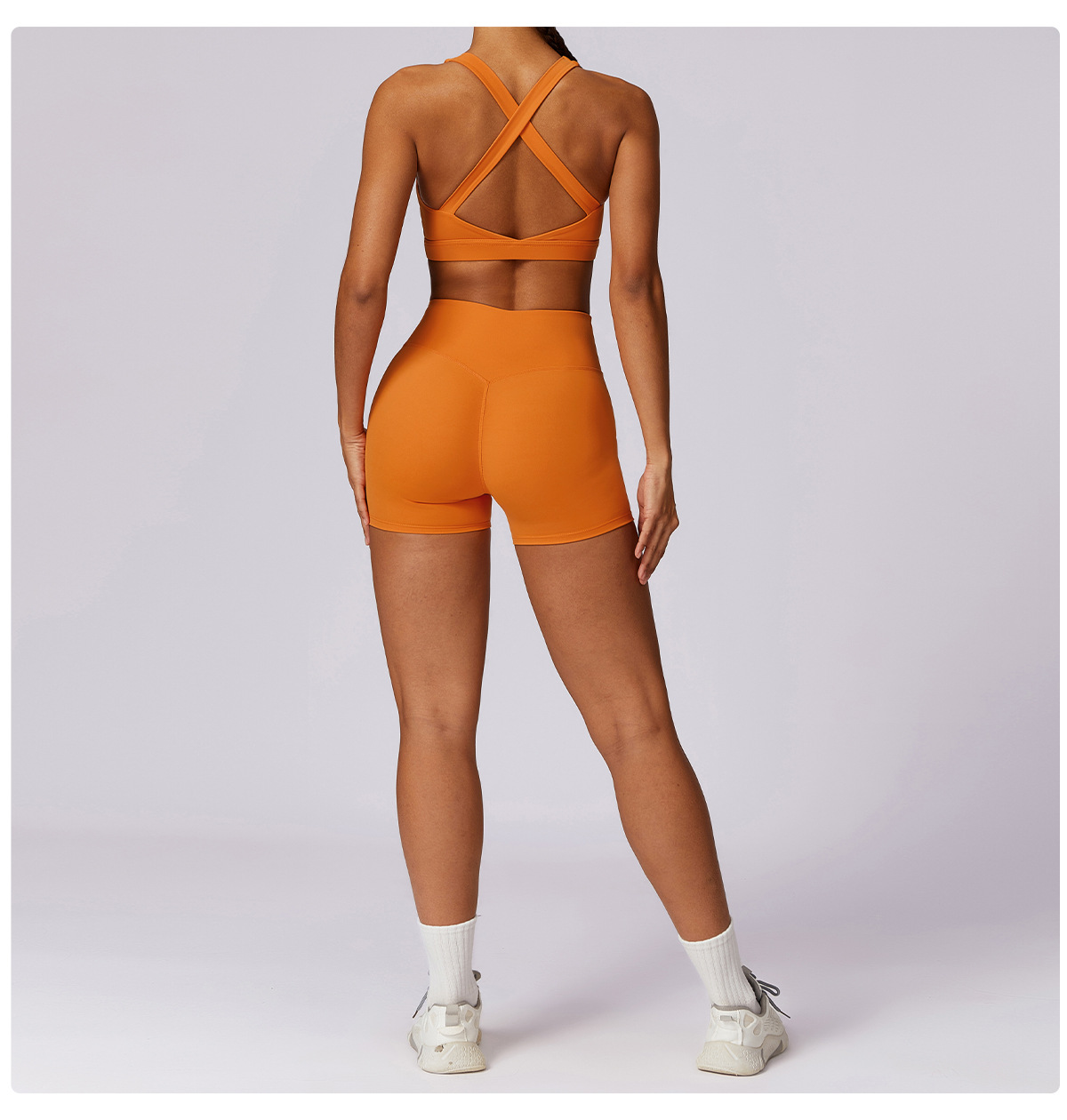 High-Neck Yoga Tank with Built-In Support