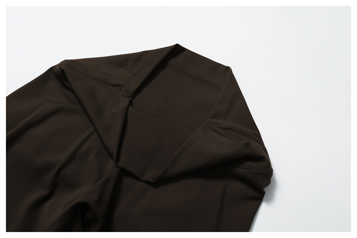 Ombreezy Brushed High-Waisted Tummy-Control Yoga Shorts