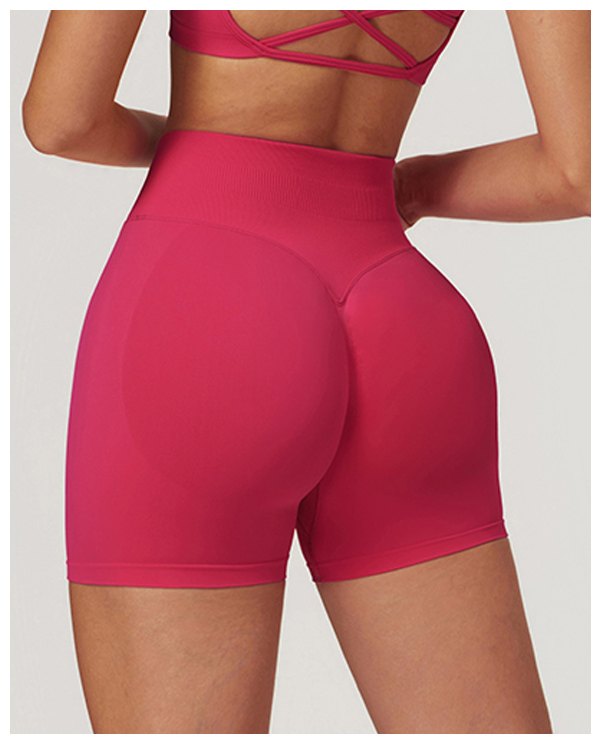 Ombreezy Seamless High-Waisted Yoga Shorts