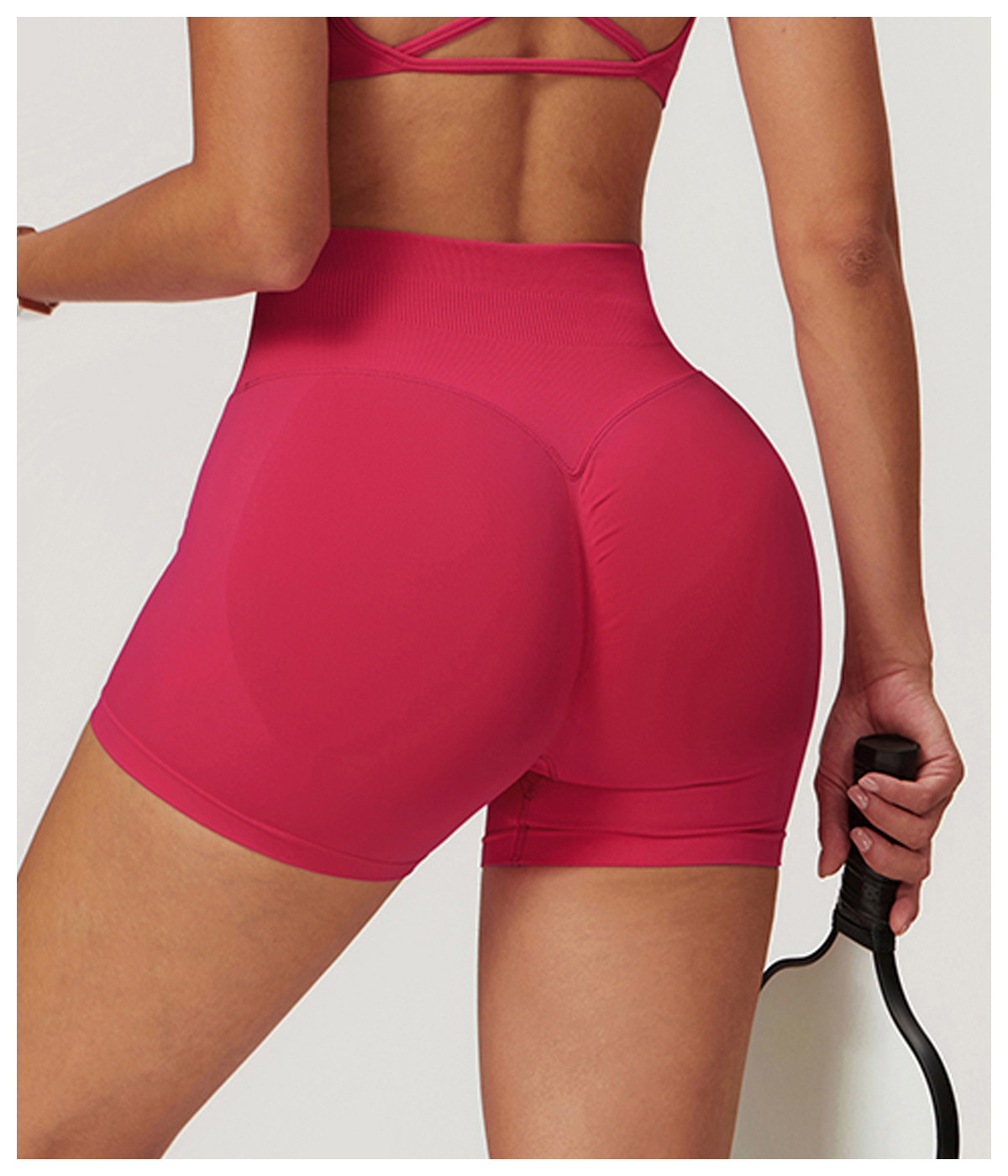 Ombreezy Seamless High-Waisted Yoga Shorts