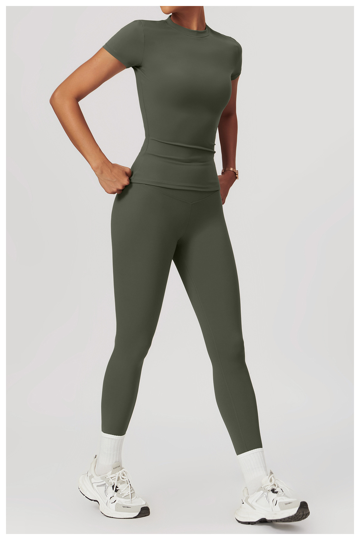 Ombreezy Quick-Dry Yoga Short-Sleeve Top