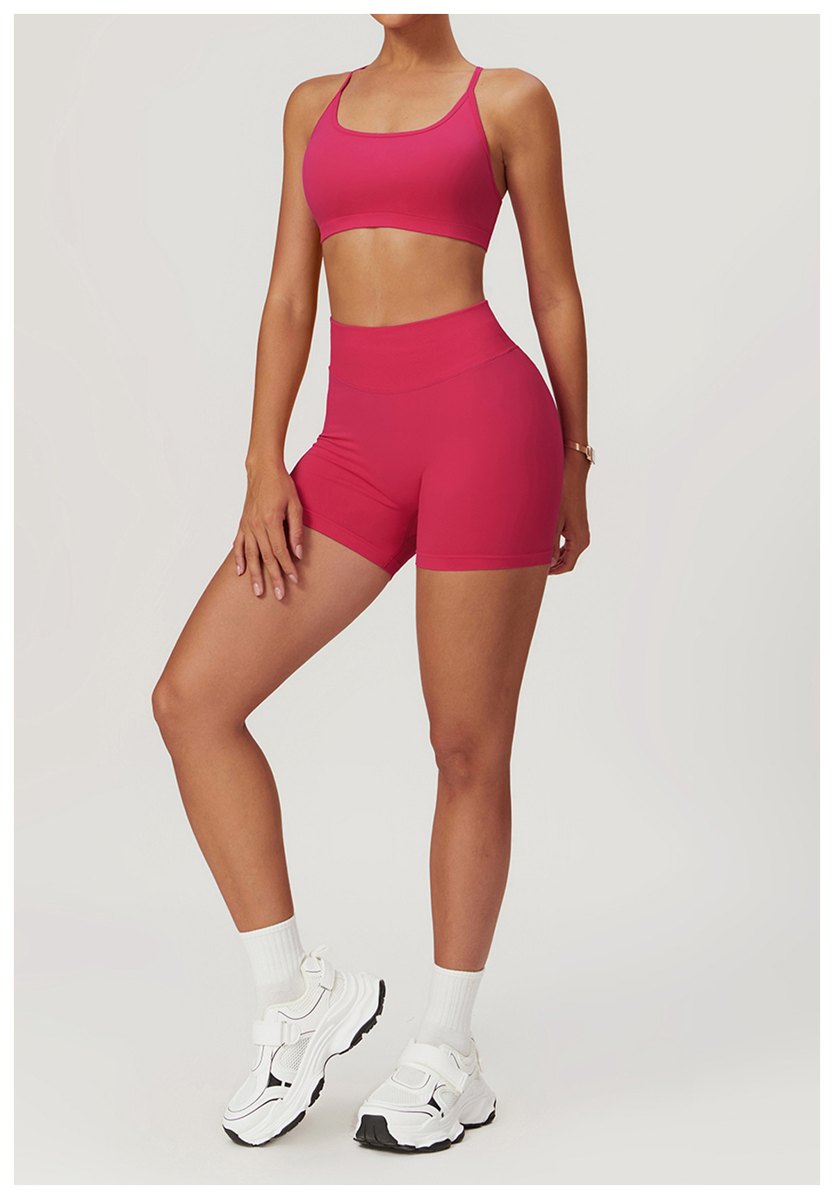 Ombreezy Seamless High-Waisted Yoga Shorts