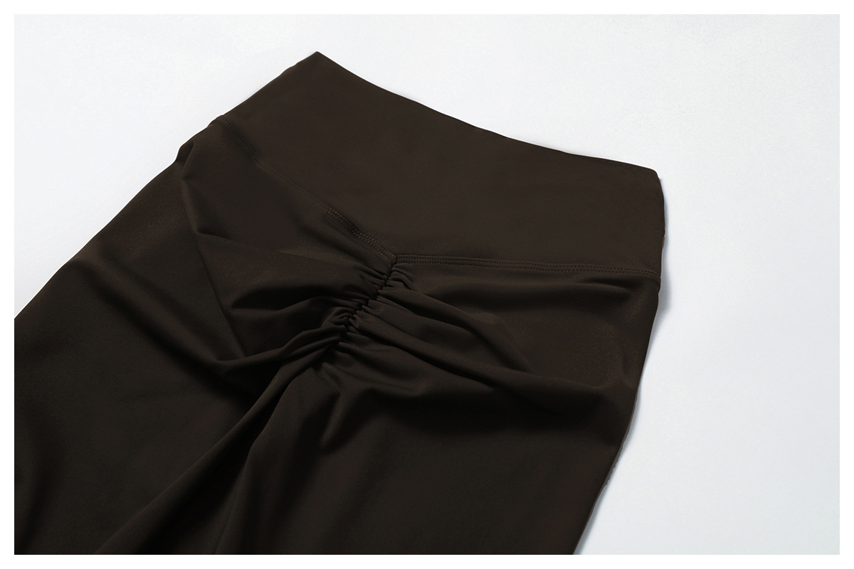 Ombreezy Brushed High-Waisted Tummy-Control Yoga Shorts