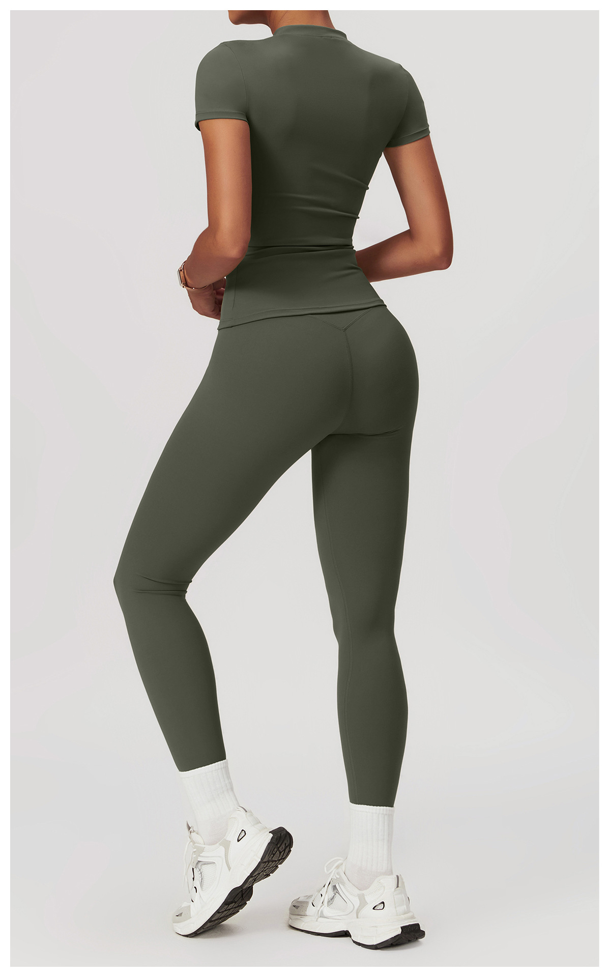 Ombreezy Quick-Dry Yoga Short-Sleeve Top