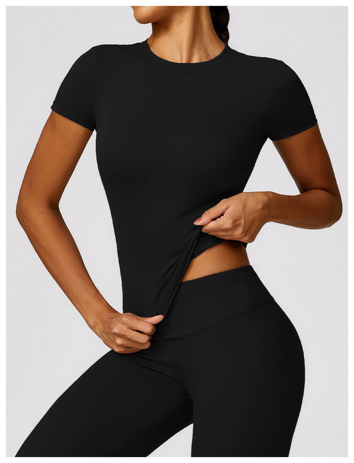 Ombreezy Quick-Dry Yoga Short-Sleeve Top