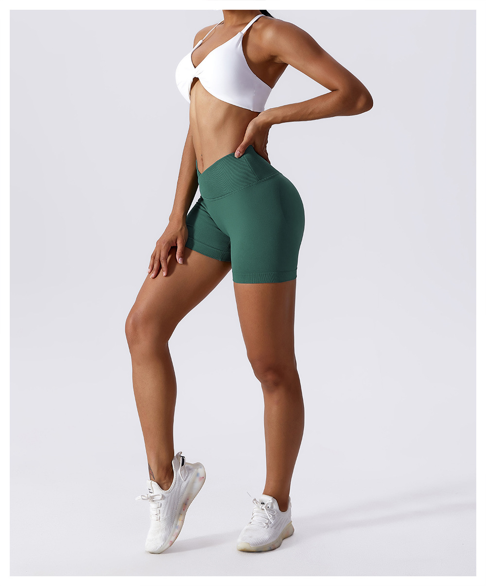 Ombreezy Booty-Lifting High-Waisted Yoga Shorts