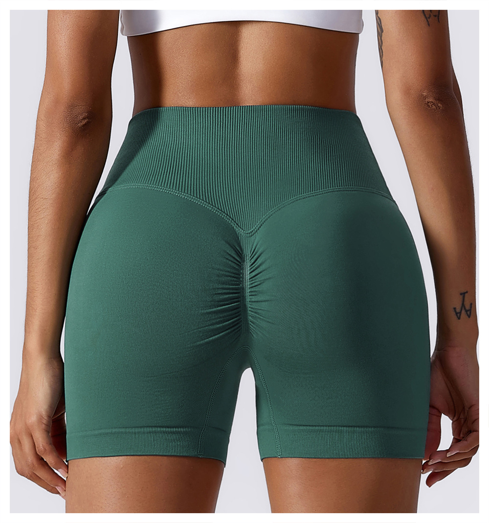 Ombreezy Booty-Lifting High-Waisted Yoga Shorts