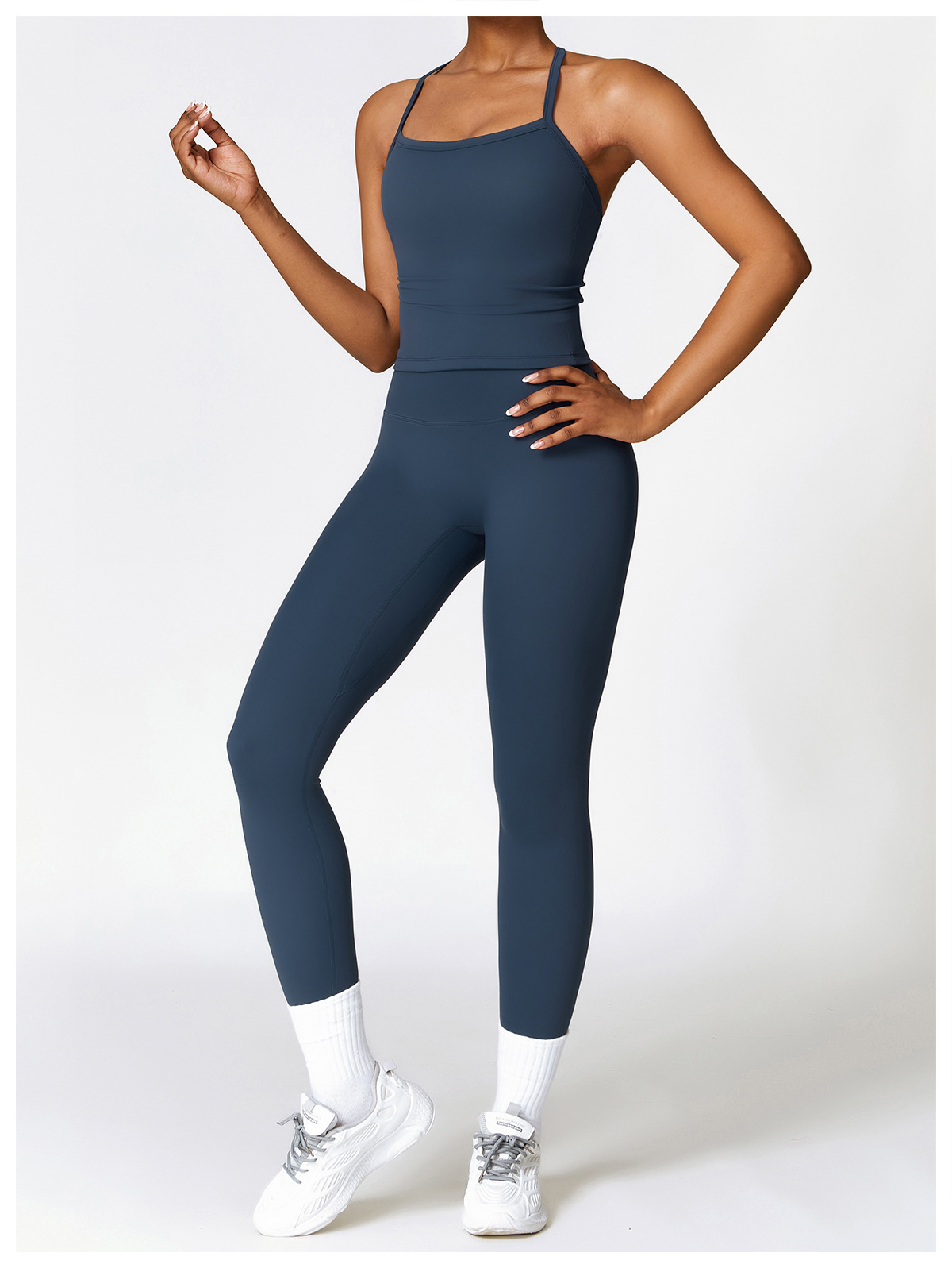 Ombreezy Tummy-Control Brushed Quick-Dry Yoga Leggings