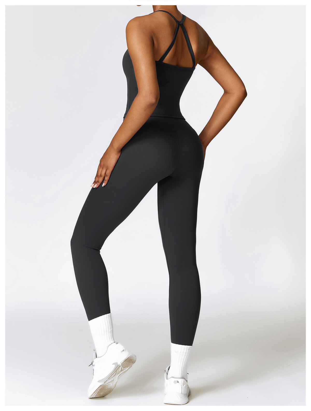 Ombreezy Tummy-Control Brushed Quick-Dry Yoga Leggings