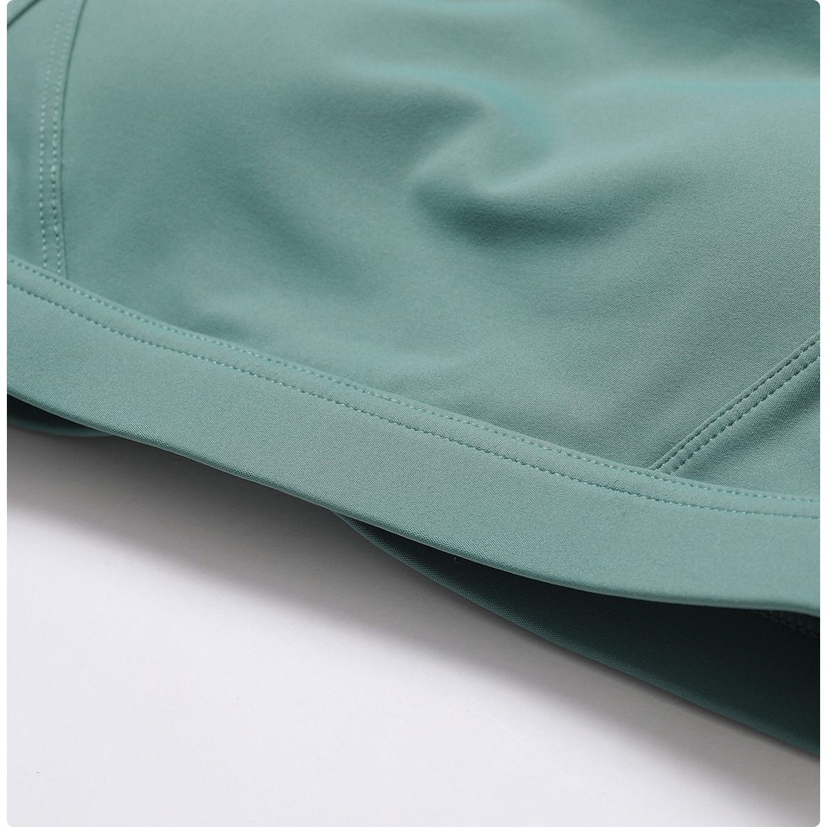 High-Neck Yoga Tank with Built-In Support