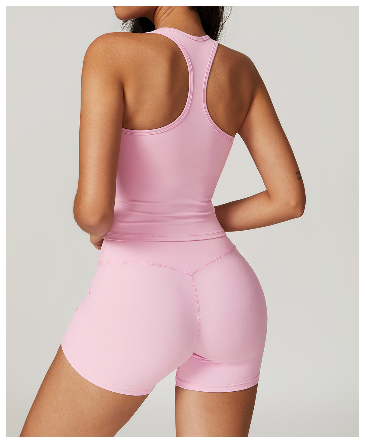 Brushed High-Waisted Yoga Shorts – Sculpting & Ultra-Soft