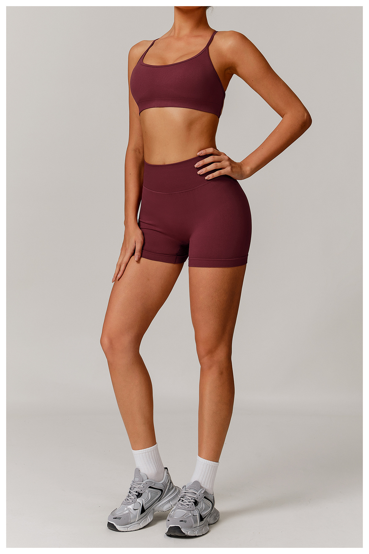 Ombreezy Seamless High-Waisted Yoga Shorts