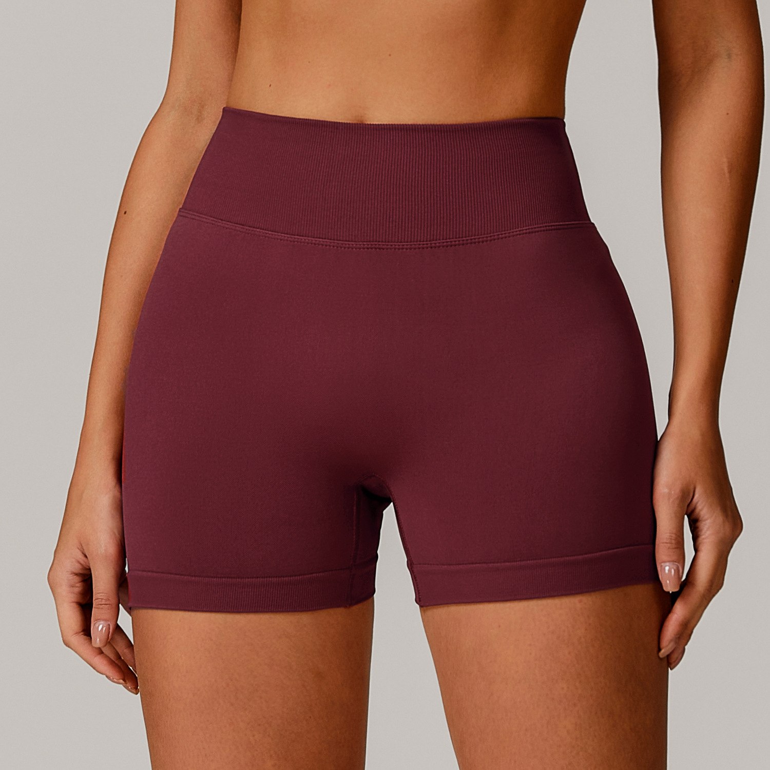 Ombreezy Seamless High-Waisted Yoga Shorts
